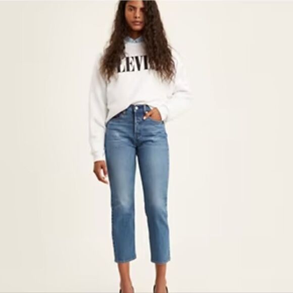 Levi's Wedgie Straight Jeans Size 12 Short NWT - Picture 1 of 6